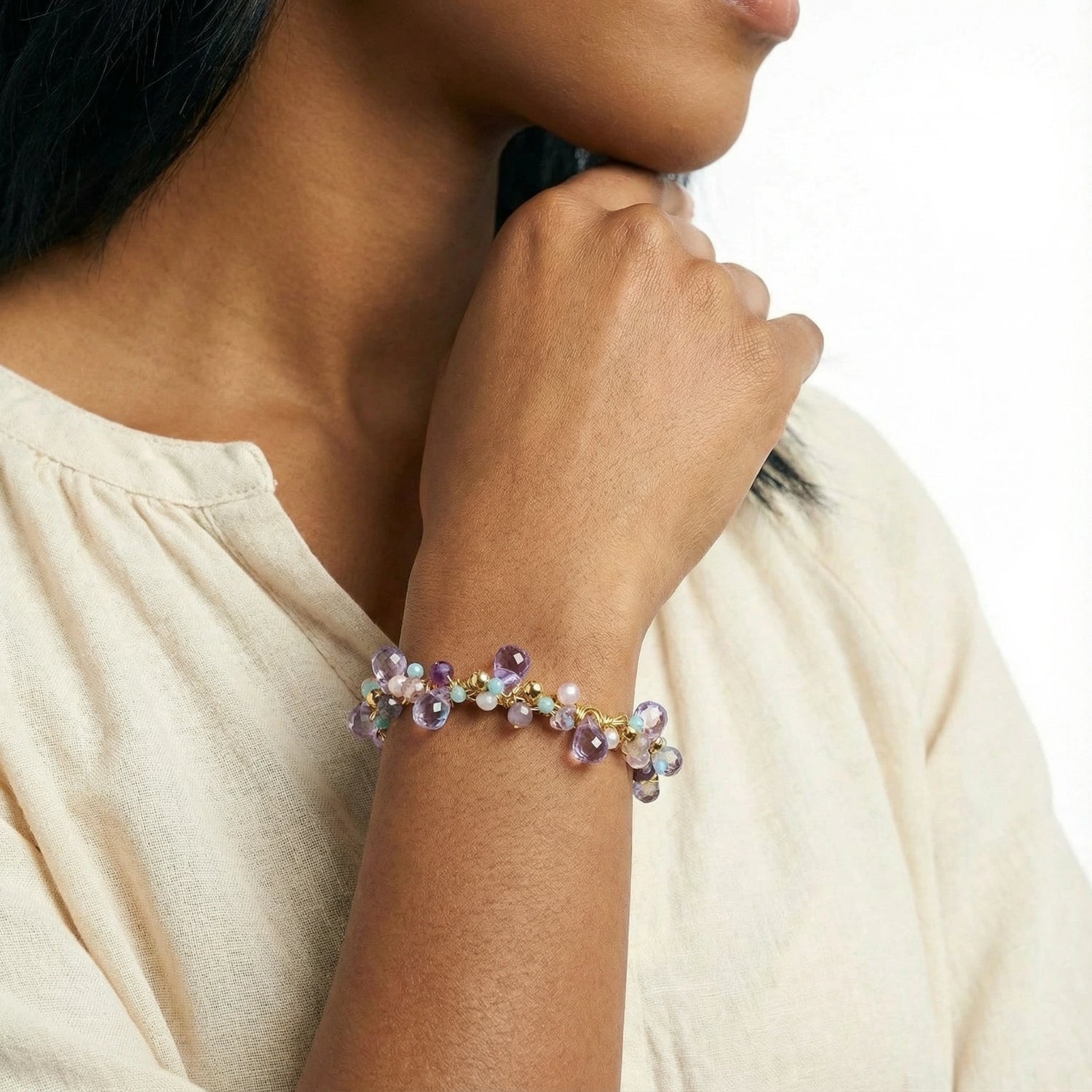 Brazalete Jardín de Cristal
