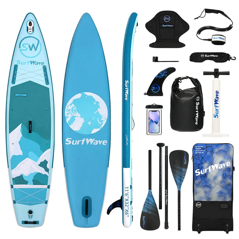 Tabla de paddle surf inflable de 3,35 m x 10,35 m x 1,83 m con accesorios