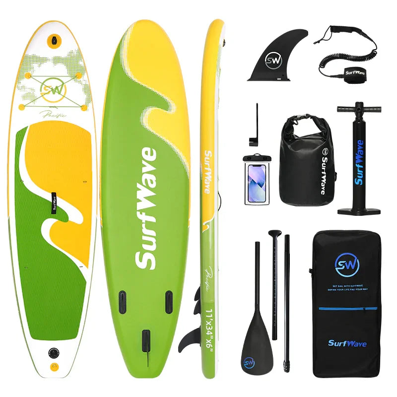 Tabla de paddle surf inflable de 3,35 m x 10,35 m x 1,83 m con accesorios