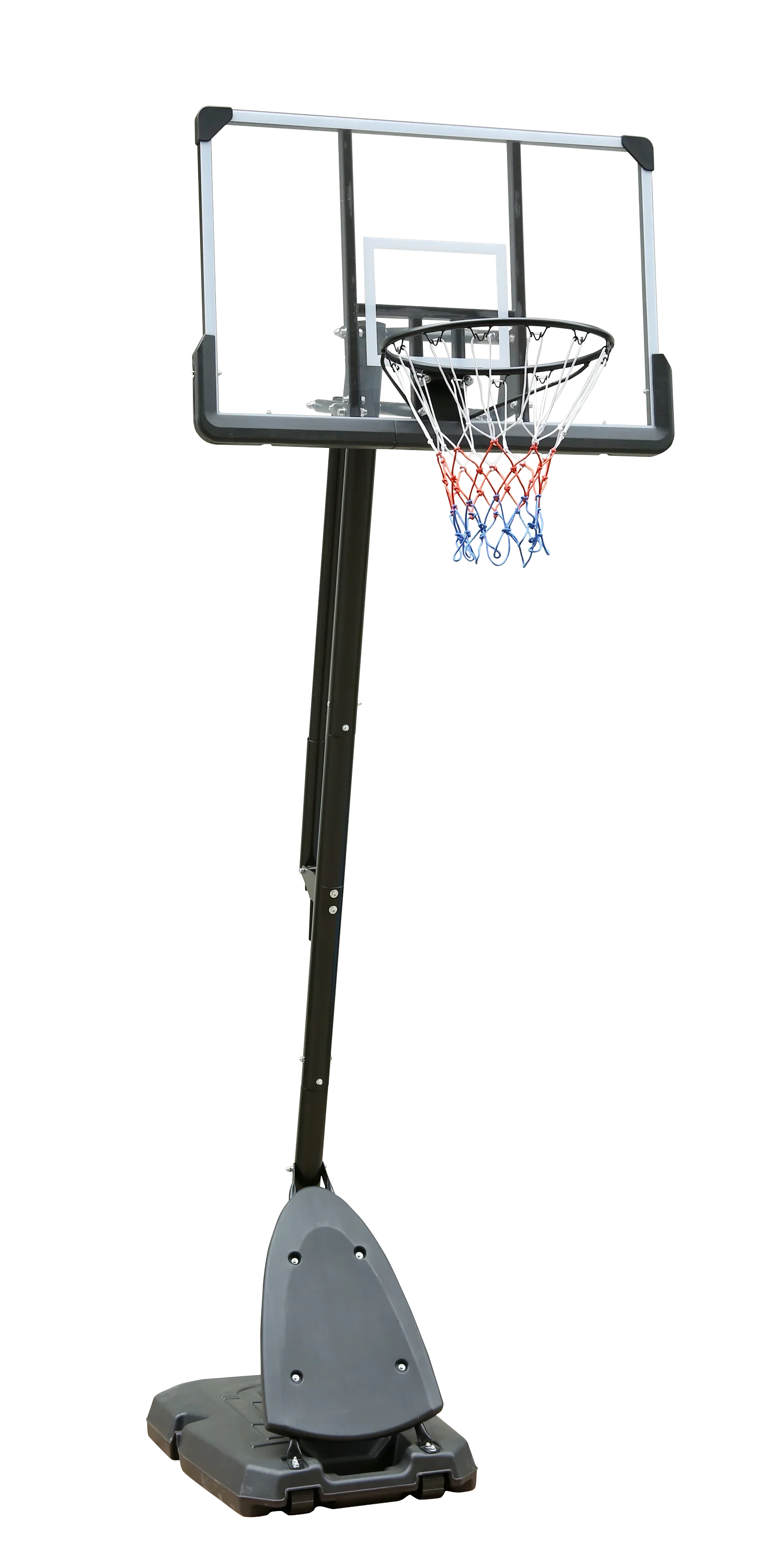 Height Adjustable Basketball Hoop, 7.5 to 10ft Adjustable Basketball Stand with 44 Inch Backboard, Portable Basketball Goal System with Stable Base and Wheels, Use for Outdoor