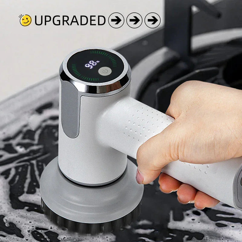 Multifunctional Smart Display Electric Cleaning Brush Wireless Kitchen