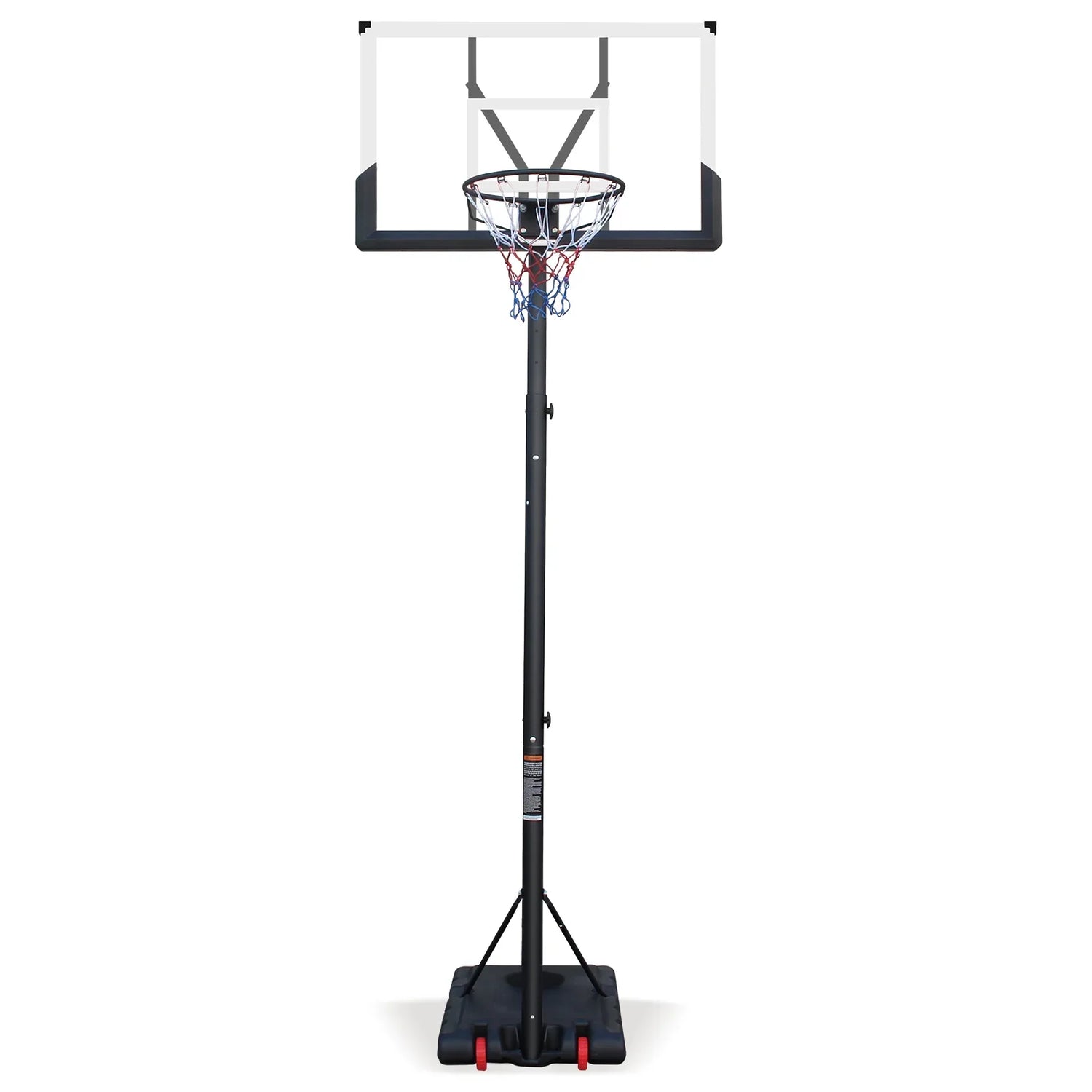 Use for Outdoor Height Adjustable 5.7 to 10ft Basketball Hoop 44 Inch Backboard Portable Basketball Goal System with Stable Base and Wheels
