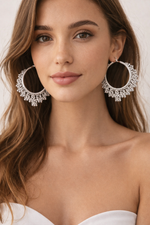 Silver Plated Hoop Earrings