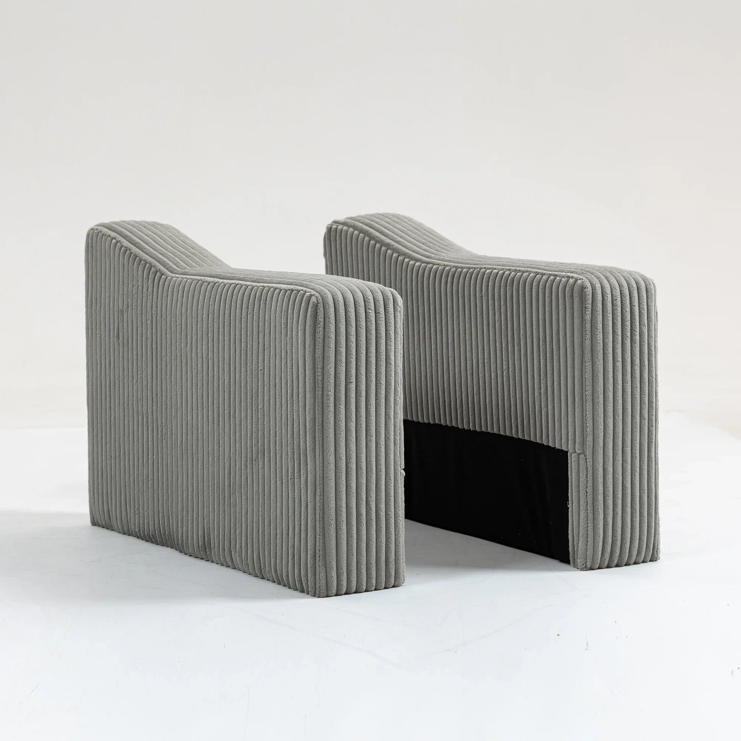 Modular Sofa Single Armrest Backrest Module for Modular Sectional Sofa Couch Side Armrest, Gray