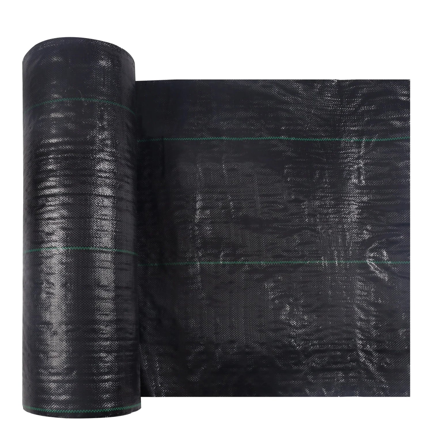 6.5 ft. x 300 ft. 3.0 oz. Black Woven Polypropylene Weed Barrier Roll - Professional Grade Heavy Duty Landscape Fabric & Weed Control Mat (300 Foot Roll)