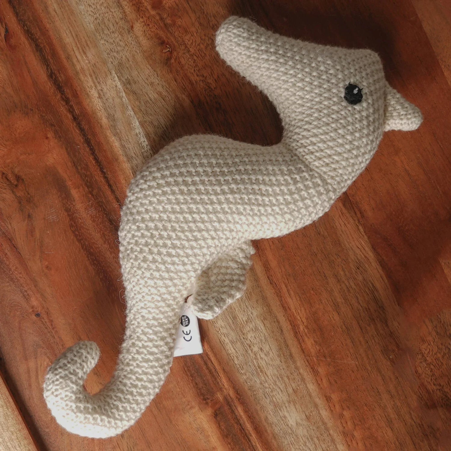 100% Handmade Cotton knitted Soft Seahorse Plush Toy