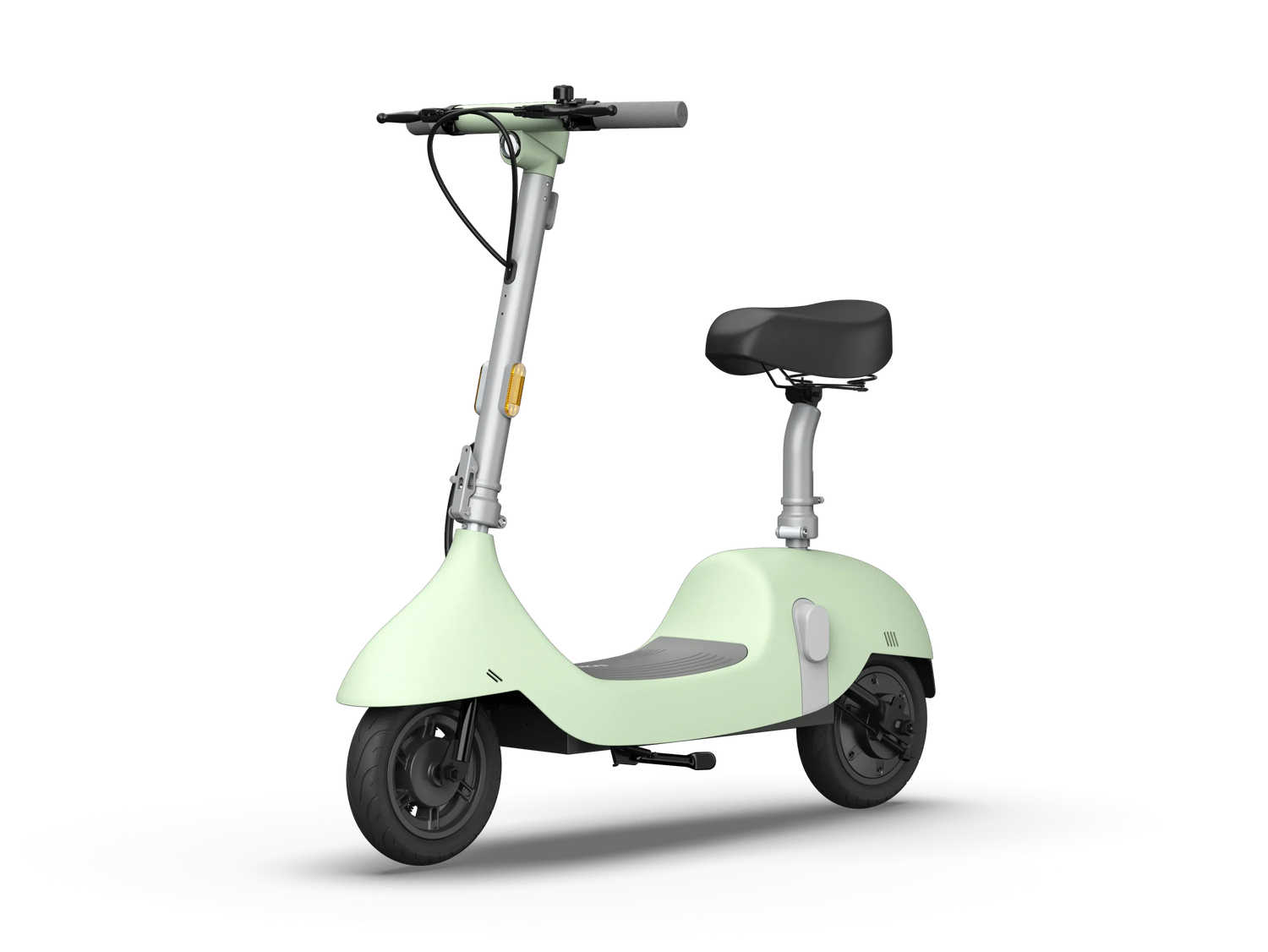 Patinete eléctrico con asiento plegable, autonomía de 56 km y velocidad máxima de 25 km/h - Verde