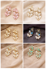 Designer Enamel Butterfly Dangler Earrings