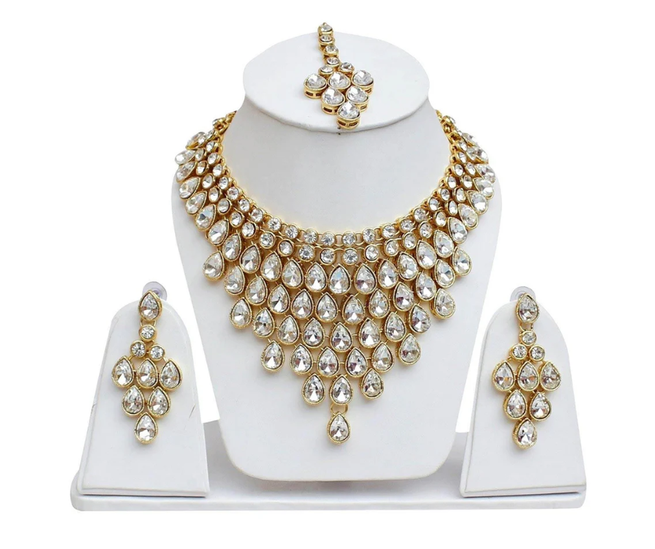 Buytitude Royal Radiance Crystal Necklace & Earrings