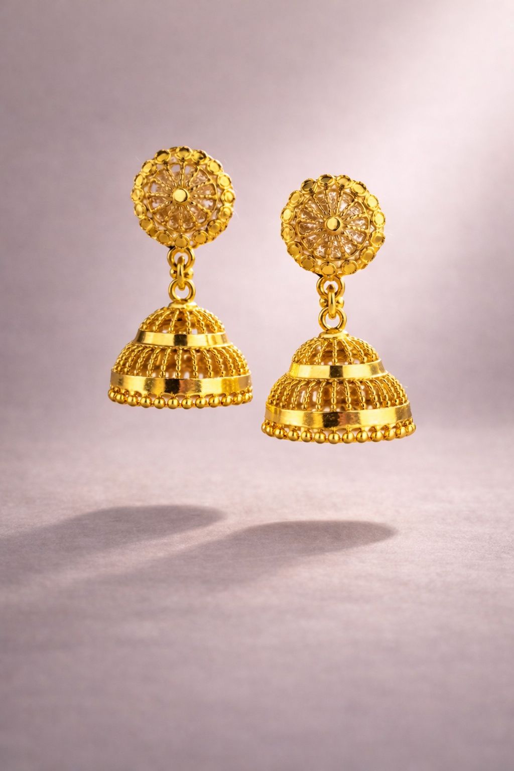 Mini Gold Plated Jhumki Earrings