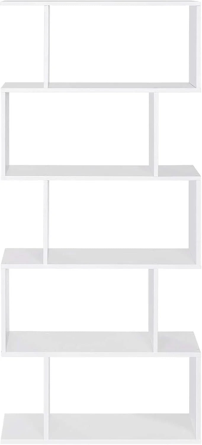Five layer simple household white bookshelf