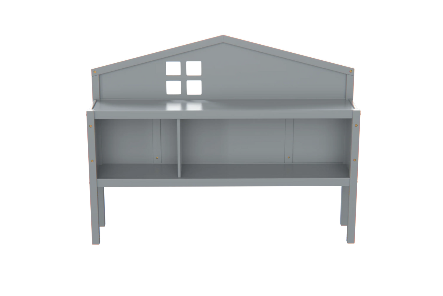 Headboard Storage Cabinet for Full-size Montessori Floor Bed , Grey,Freely collocation