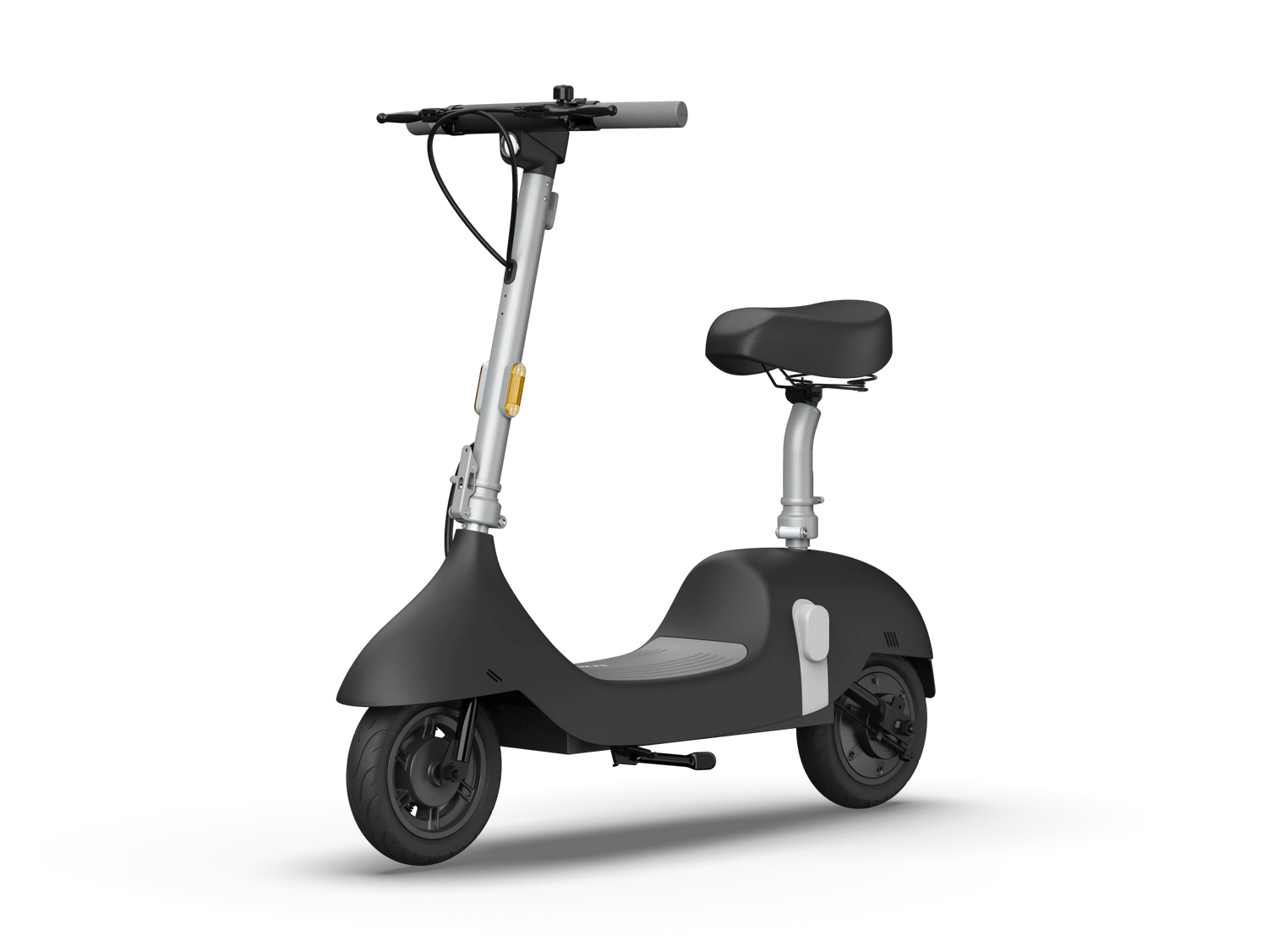 Patinete eléctrico con asiento plegable, autonomía de 56 km y velocidad máxima de 25 km/h (negro)