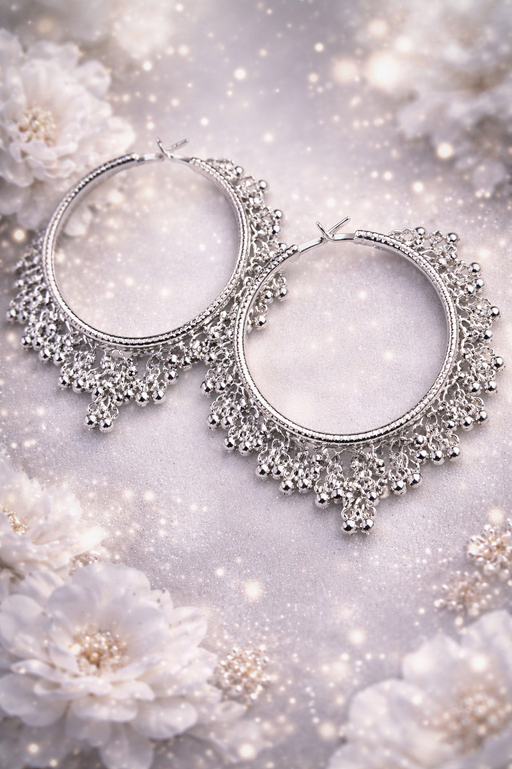 Buytitude Silver Plated Hoop Earrings