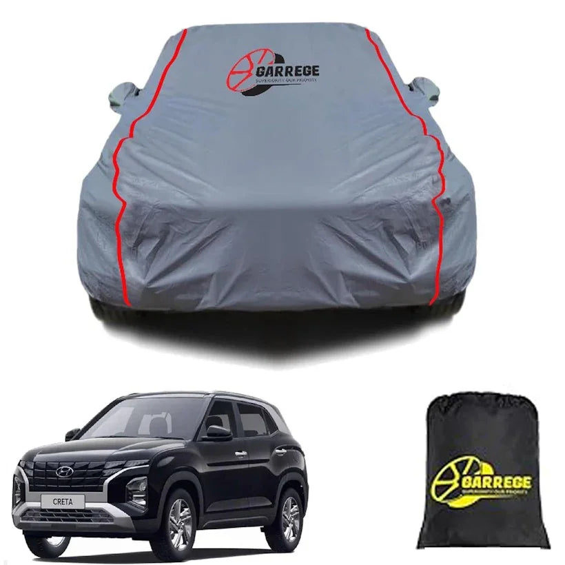  New Creta Car Cover Waterproof With Free Bag And All Weather For Car
